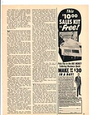 1959 Print Ad Pioneer Tailoring Co This $10 Sales Kit is Free Puts You In Money picture