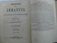 Manoello Giudeo1870 Lviv Immanuel With German Translation By Jonah Wilheimer picture
