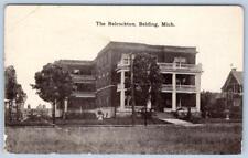 1910's BELDING MICHIGAN THE BELROCKTON HOTEL INN WEIXELBAUM POSTCARD picture