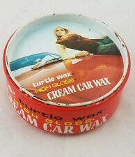 VTG Turtle Wax Cream Car Wax high Gloss Cream Car Wax 70s Collectible Sexy Girl  picture