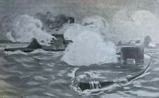 1901 Battleships Monitors Revolving Turrets illustrated picture