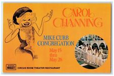 1960 John Ascuaga Nugget Carrol Channing Theatre Restaurant Advertising Postcard picture