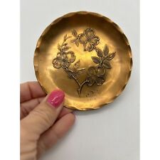 Vintage Wendall August Handmade Solid Bronze Trinket Dish 3.5
