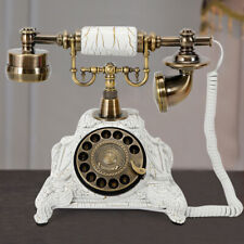 Vintage Rotary Dial Telephone Retro Antique Style Telephone Desk Landline Phone picture