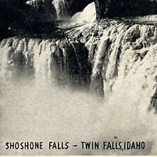 Vintage Twin Falls, ID Postcard Shoshone Falls Idaho Posted 1947 picture