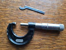 L. S. Starrett No. 436 1” Outside Micrometer w/Box & Wrench Machinist Tool USA  picture
