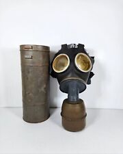 French Ww2 Salvator Model A Gas Mask With Tin picture