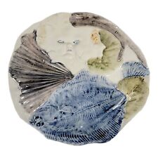 Vintage Traub Cherub Silhouette Flounder Fish Figural Folk Art Sculpture Plate  picture