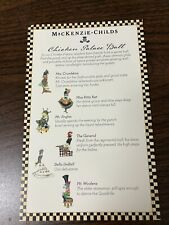 MACKENZIE CHILDS CHICKEN PALACE BALL  COLLECTERS CARD picture