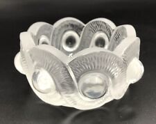 Vtg Rene Lalique GAO Crystal Serpentine Ashtray Trinket Bowl 1930’s-1940’s ASIS picture