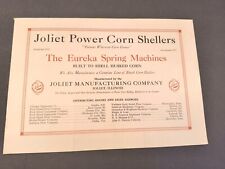 1914 Joliet Manufacturing Power Corn Shellers Sales Brochure Advertising Farm  picture