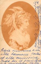 Antique RARE Italy Postcard 1906 COPPER ENGRAVING sent to CONTESSA ELSA ALBSINNI picture