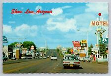 Show Low Arizona Street Scene View Vintage Unposted Postcard picture