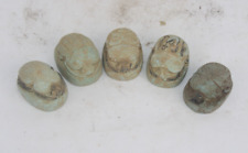 5 RARE ANCIENT EGYPTIAN PHARAONIC KINGDOM ANTIQUE SCARAB Carved Stone (EGYCOM) picture