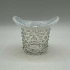 Fenton White Opalescent Hobnail Top Hat Toothpick Holder picture