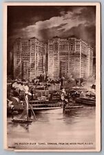 RPPC Postcard Hudson River Tunnel Terminal from Waterfront New York City   F 16 picture