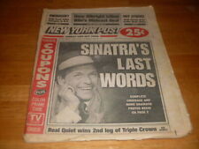 Frank Sinatra NY Post Newspaper 5/17/1998 picture