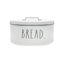 Rae Dunn Bread Box - Rustic White Metal -Large 15 x 8 x 10 Inches picture