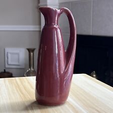 Vintage  Glazed Pitcher 9” Tall, Heavy picture