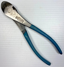Vintage CHANNELLOCK TOOLS No. 447 High Leverage Cutting Pliers w/ Blue Grips USA picture