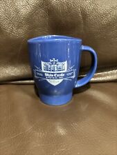 White Castle Real Good Coffee Blue Coffee Cup Mug Curved Lip Really Vintage picture