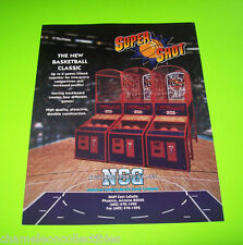 SUPER SHOT BASKETBALL NSG ORIGINAL ARCADE GAME SALES FLYER Vintage Retro Art   picture