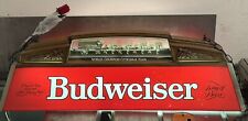 Vtg Anheuser-Busch BUDWEISER BEER Clydesdales Hanging Pool Table Bar Light 40