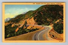 Mt Wilson Highway CA-California, Angeles Crest Vintage Souvenir Postcard picture
