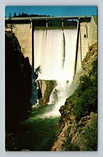 Mount Shasta CA-California, Box Canyon Dam, Rocky Cliffs Vintage Postcard picture