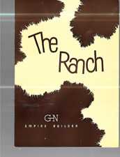 GN GREAT NORTHERN EMPIRE BUILDER THE RANCH   MENU picture