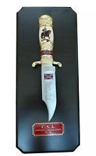 THE OFFICIAL C.S.A. Collectable Bowie Knife with wall plaque. Franklin Mint  picture