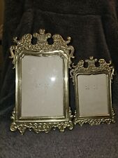 Vintage Set Of Matching Gold Picture Frames With Glass picture