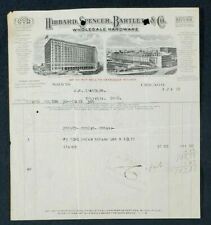 Vintage Letterhead Hibbard, Spencer and Bartlet & Co. Receipt Spencer Ohio 1912 picture