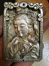 China Tibet silver Amulet Pendant Guanyin picture
