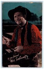 c1950's Max Terhune Cowboy Western Movie Actor Exhibit Arcade Card picture