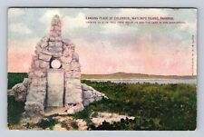 Watling's Island-Bahamas, Landing Place Of Columbus, Antique, Vintage Postcard picture