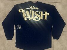 Disney Cruise Line Spirit Jersey Adult Medium Blue Gold Wish Mickey Mouse NEW picture