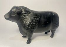 Cast Iron Aberdeen Angus Bull Bank 1954 Virginia MetalCrafters Inscription picture