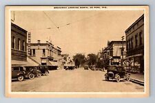 De Pere WI-Wisconsin, Broadway Looking North, Antique, Vintage Postcard picture