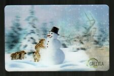 GALERIA KAUFHOF ( Germany ) Building Snowman 2011 Lenticular Gift Card ( $0 ) picture