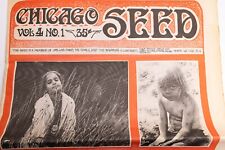 Vintage Chicago Seed Underground Newspaper Vol No. 1 Guerilla arm of Liberals picture