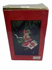 Minnie Mouse Enesco Christmas Ornament Disney Vintage VTG Figurine  picture