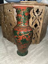 Vintage Added Asian 16 Inch  Vase picture