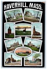 1911 Hale Hospital Armory City Hall High School Multiview Haverhill MA Postcard picture