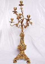ANTIQUE 1850 LARGE 30´´ PALATIAL CANDELABRA CANDLE HOLDER NAPOLEON III ROCOCO picture