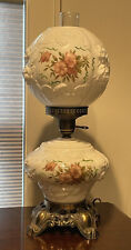 Vintage Ornate Milk Glass Lamp PRICE REDUCTION picture