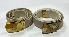 BSA 1950s SCOUT EXPLORER BELTs AND BRASS BUCKLE - CWA - Compass Wing Anchor picture