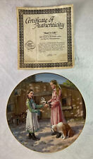 MARY'S GIFT Plate Little House on the Prairie #7 TV Television COA Laura Raccoon picture
