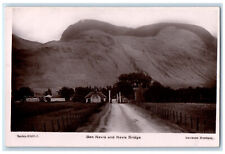 c1920's Ben Nevis and Nevis Bridge Munro Scotland Unposted RPPC Photo Postcard picture