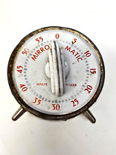 Vintage 1940s MIRRO-MATIC MINUTE MINDER Kitchen Timer - Lux Clock Mfg. picture